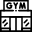 Gym and fitness center icon